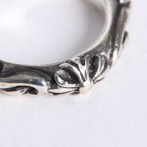 極美品 CHROME HEARTS クロムハーツ SBT BAND RING SBT バンドリング 指輪 重量約7.25g サイズ10.5号 シルバー925 中古 4a007931