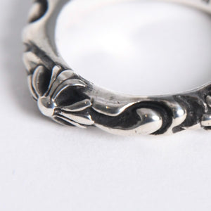 極美品 CHROME HEARTS クロムハーツ SBT BAND RING SBT バンドリング 指輪 重量約7.25g サイズ10.5号 シルバー925 中古 4a007931