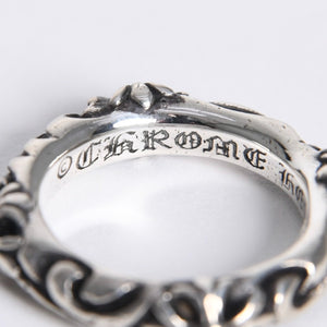 極美品 CHROME HEARTS クロムハーツ SBT BAND RING SBT バンドリング 指輪 重量約7.25g サイズ10.5号 シルバー925 中古 4a007931