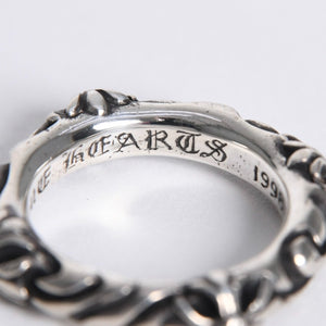極美品 CHROME HEARTS クロムハーツ SBT BAND RING SBT バンドリング 指輪 重量約7.25g サイズ10.5号 シルバー925 中古 4a007931