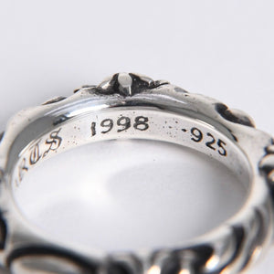 極美品 CHROME HEARTS クロムハーツ SBT BAND RING SBT バンドリング 指輪 重量約7.25g サイズ10.5号 シルバー925 中古 4a007931