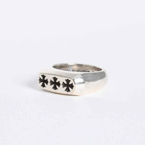 CHROME HEARTS クロムハーツ LI'L PJ 3CH PLUS RING LIL PJ 3CHプラスリング 重量約17.16g サイズ19号 シルバー925 美品 中古 4a008135