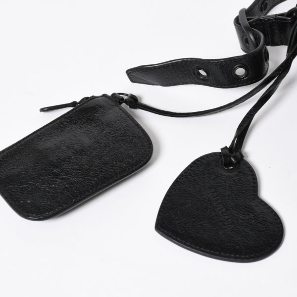 新品同様品 BALENCIAGA バレンシアガ Le Cagole ルカゴール ショルダーバッグ ブラック 671307 アリーナラムスキン 中古 4a008141