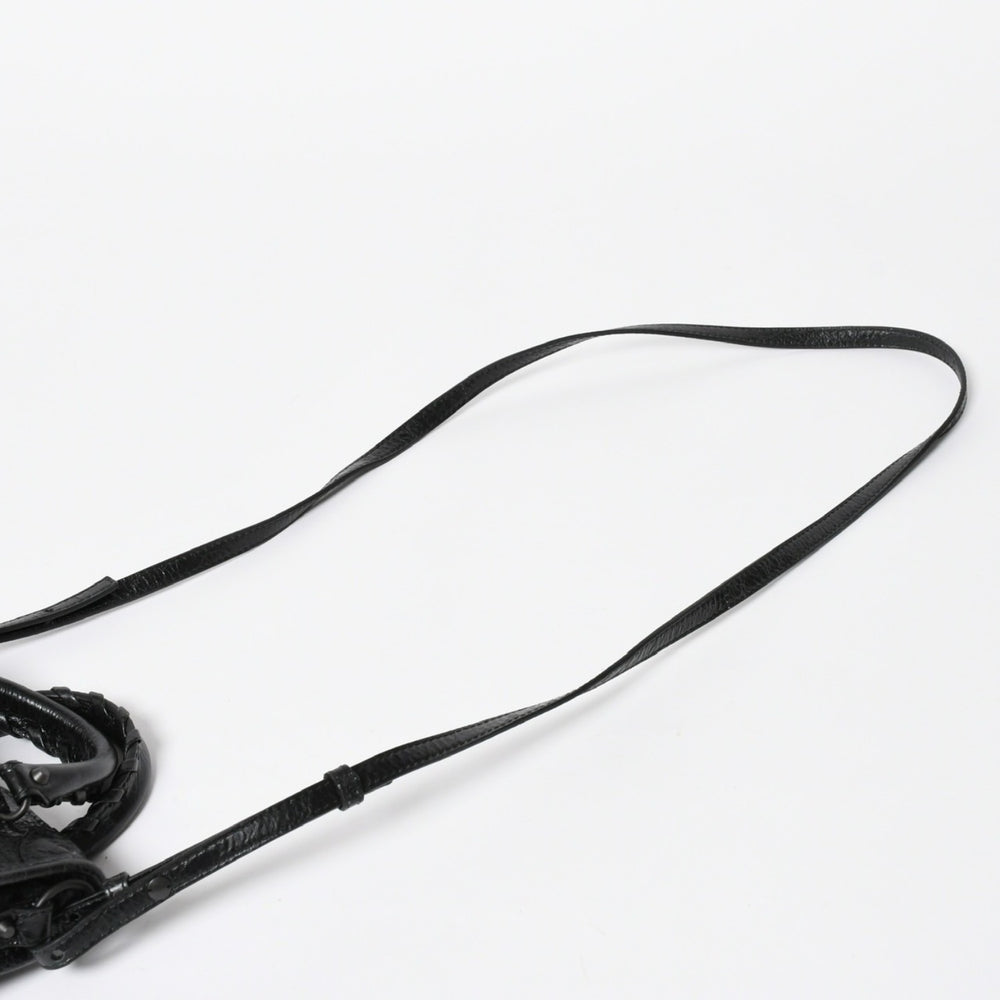 極美品 BALENCIAGA バレンシアガ Le City ル シティ ミニハンドバッグ 819671 ショルダーバッグ 2WAY ラムスキン ブラック 中古 4a008221