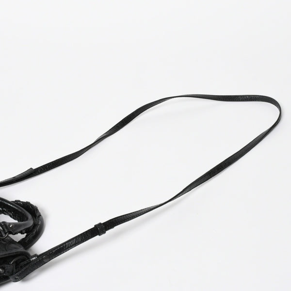 極美品 BALENCIAGA バレンシアガ Le City ル シティ ミニハンドバッグ 819671 ショルダーバッグ 2WAY ラムスキン ブラック 中古 4a008221