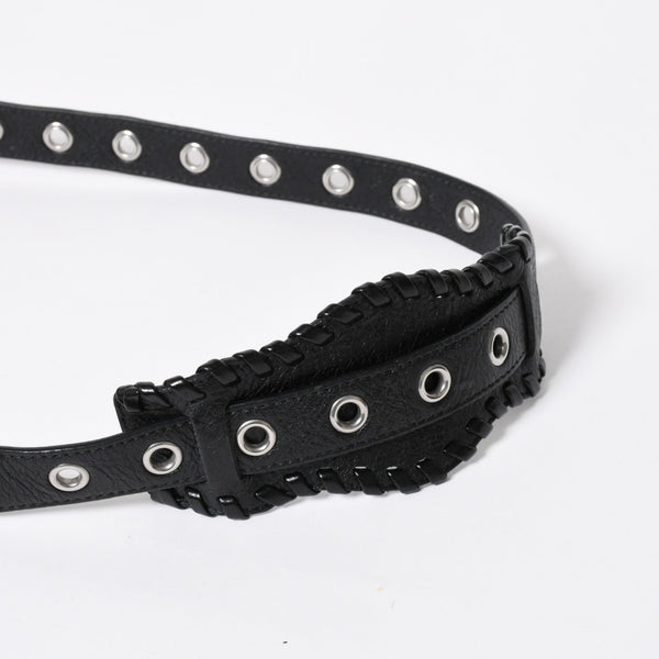 極美品 BALENCIAGA バレンシアガ ル カゴール ミディアム 719093 ショルダーバッグ バッグ ブラック シルバー金具 中古 4a008220