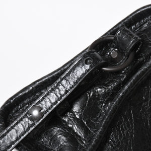 極美品 BALENCIAGA バレンシアガ Le City ル シティ ミニハンドバッグ 819671 ショルダーバッグ 2WAY ラムスキン ブラック 中古 4a008221