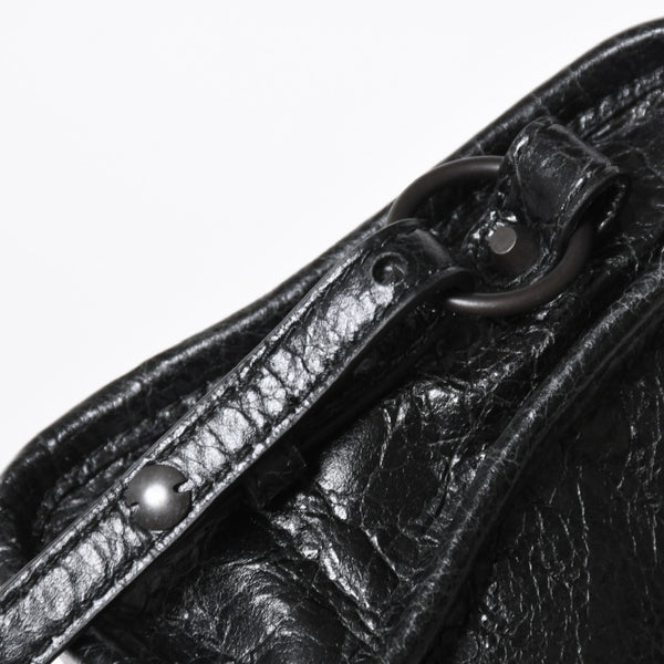 極美品 BALENCIAGA バレンシアガ Le City ル シティ ミニハンドバッグ 819671 ショルダーバッグ 2WAY ラムスキン ブラック 中古 4a008221