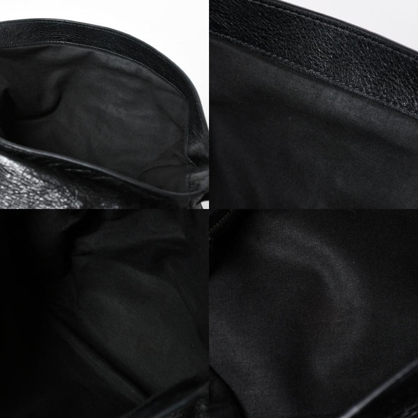 極美品 BALENCIAGA バレンシアガ ル カゴール ミディアム 719093 ショルダーバッグ バッグ ブラック シルバー金具 中古 4a008220