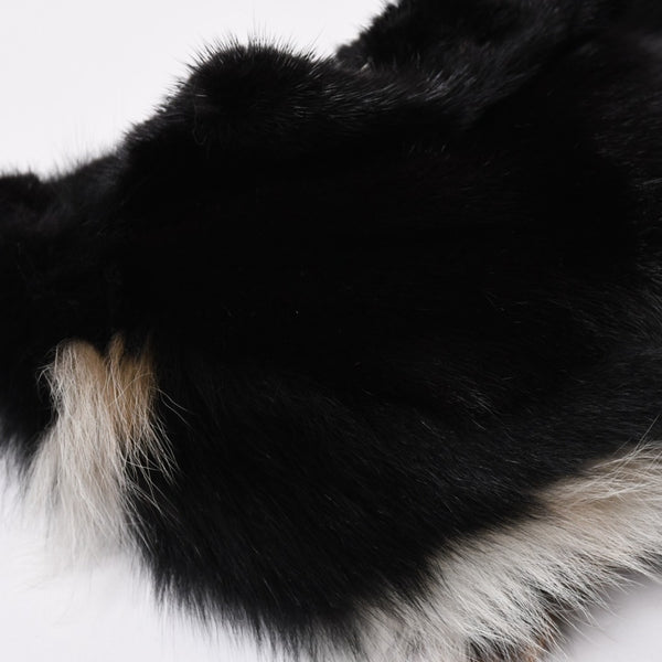 新品同様品 FENDI フェンディ ショルダーバッグ バッグ ファー ブラック ブラウン ホワイト 8BH250-D7E 中古 4a008222