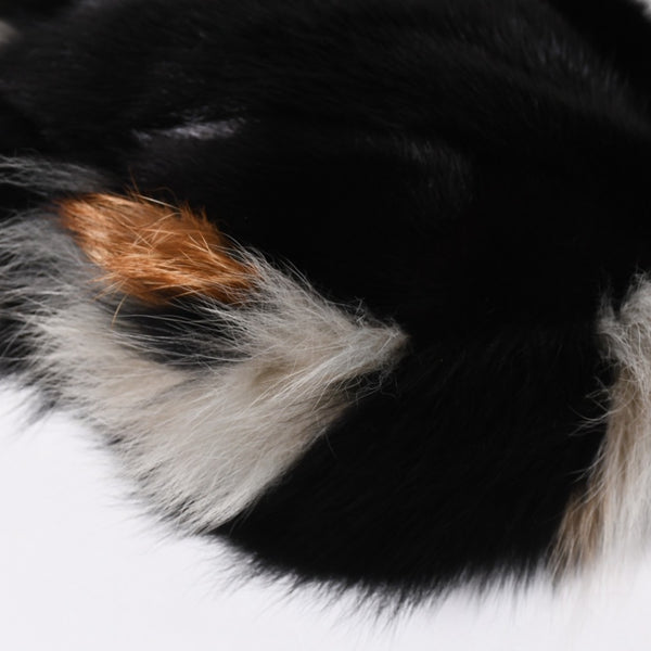 新品同様品 FENDI フェンディ ショルダーバッグ バッグ ファー ブラック ブラウン ホワイト 8BH250-D7E 中古 4a008222