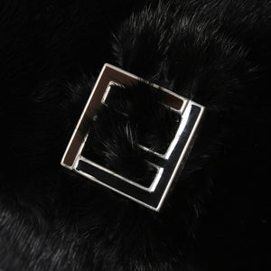 新品同様品 FENDI フェンディ ショルダーバッグ バッグ ファー ブラック ブラウン ホワイト 8BH250-D7E 中古 4a008222