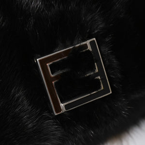 新品同様品 FENDI フェンディ ショルダーバッグ バッグ ファー ブラック ブラウン ホワイト 8BH250-D7E 中古 4a008222