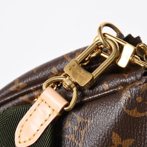 極美品 LOUIS VUITTON ルイヴィトン モノグラム ミュルティポシェット アクセソワール カーキ ショルダーバッグ M44813 中古 4a007860
