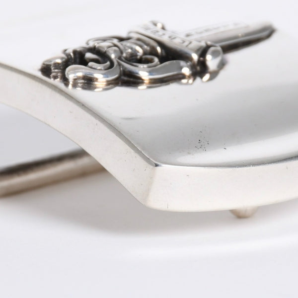 極美品 CHROME HEARTS クロムハーツ BUCKL MIL DGR ミリタリーレイズドダガー バックル 重量約142.86g シルバー925 中古 4a008228