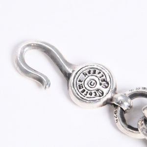 極美品 CHROME HEARTS クロムハーツ BRACELET DOUBLE B RING ダブルBリング ブレスレット 重量約78.57g 全長約23cm シルバー925 中古 4a008136