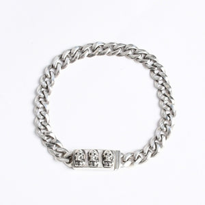 極美品 CHROME HEARTS クロムハーツ MINI ID FOTI フォティ デルフィーノ ミニID ブレスレット 重量約29.62g 31リンク シルバー925 中古 4a008209