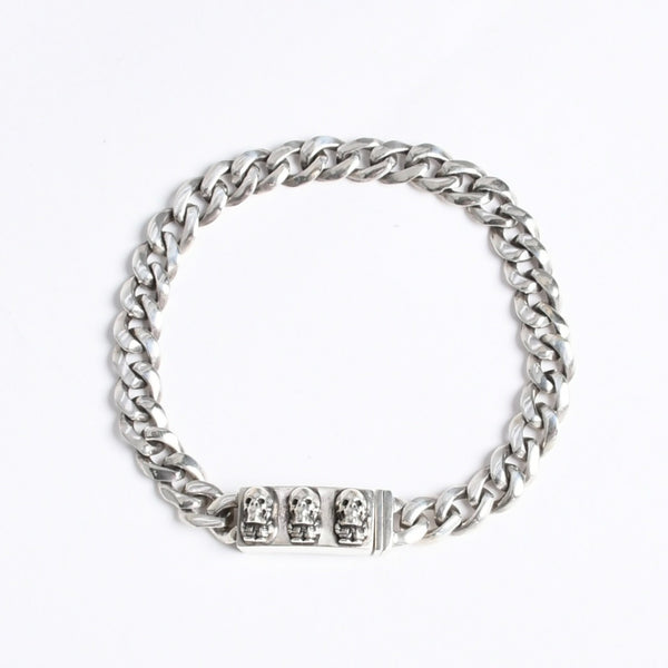極美品 CHROME HEARTS クロムハーツ MINI ID FOTI フォティ デルフィーノ ミニID ブレスレット 重量約29.62g 31リンク シルバー925 中古 4a008209