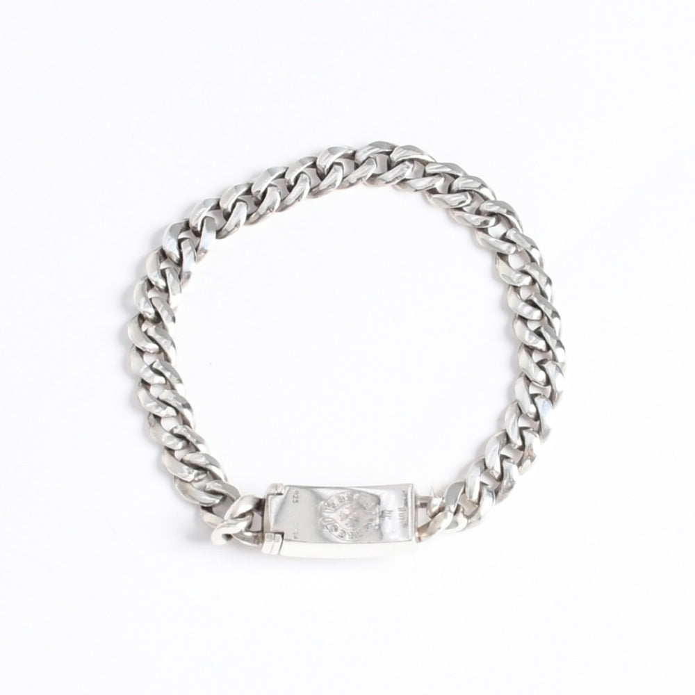 極美品 CHROME HEARTS クロムハーツ MINI ID FOTI フォティ デルフィーノ ミニID ブレスレット 重量約29.62g 31リンク シルバー925 中古 4a008209