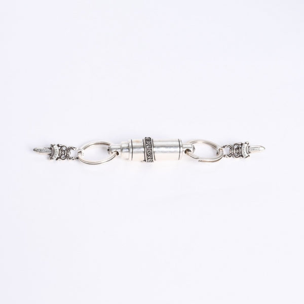 極美品 CHROME HEARTS クロムハーツ KEYRING VALET バレット キーリング キーチャーム 重量約85.08g ダガー シルバー925 中古 4a008233