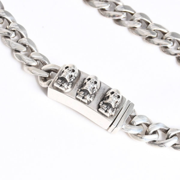 極美品 CHROME HEARTS クロムハーツ MINI ID FOTI フォティ デルフィーノ ミニID ブレスレット 重量約29.62g 31リンク シルバー925 中古 4a008209