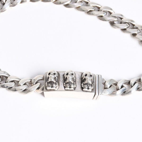 極美品 CHROME HEARTS クロムハーツ MINI ID FOTI フォティ デルフィーノ ミニID ブレスレット 重量約29.62g 31リンク シルバー925 中古 4a008209
