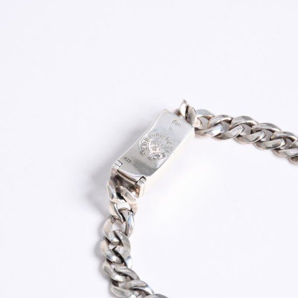 極美品 CHROME HEARTS クロムハーツ MINI ID FOTI フォティ デルフィーノ ミニID ブレスレット 重量約29.62g 31リンク シルバー925 中古 4a008209