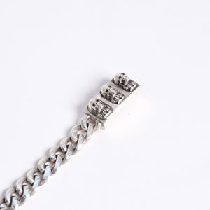 極美品 CHROME HEARTS クロムハーツ MINI ID FOTI フォティ デルフィーノ ミニID ブレスレット 重量約29.62g 31リンク シルバー925 中古 4a008209