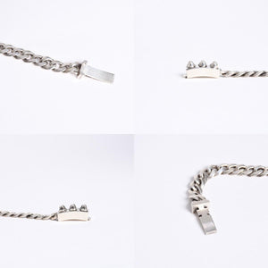 極美品 CHROME HEARTS クロムハーツ MINI ID FOTI フォティ デルフィーノ ミニID ブレスレット 重量約29.62g 31リンク シルバー925 中古 4a008209