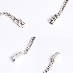 極美品 CHROME HEARTS クロムハーツ MINI ID FOTI フォティ デルフィーノ ミニID ブレスレット 重量約29.62g 31リンク シルバー925 中古 4a008209