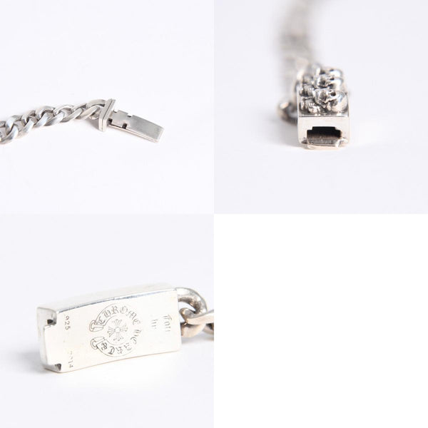 極美品 CHROME HEARTS クロムハーツ MINI ID FOTI フォティ デルフィーノ ミニID ブレスレット 重量約29.62g 31リンク シルバー925 中古 4a008209