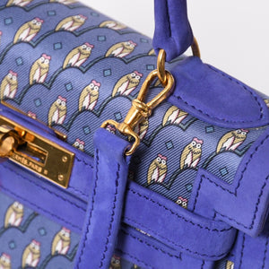 新品同様 超激レア エルメス HERMES ミニケリー 20 フクロウ Owl ドブリス パープル ⚪︎T ゴールド金具 外縫い 2WAY ショルダーバッグ 中古 4a008237