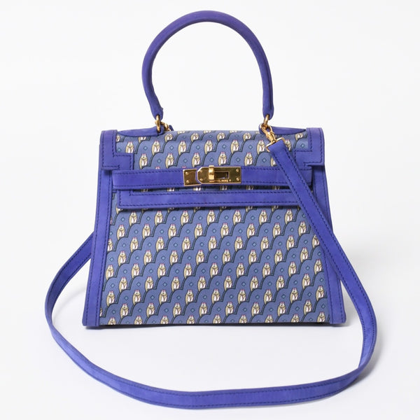 新品同様 超激レア エルメス HERMES ミニケリー 20 フクロウ Owl ドブリス パープル ⚪︎T ゴールド金具 外縫い 2WAY ショルダーバッグ 中古 4a008237
