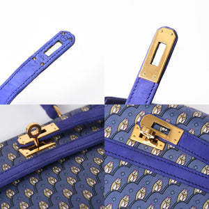 新品同様 超激レア エルメス HERMES ミニケリー 20 フクロウ Owl ドブリス パープル ⚪︎T ゴールド金具 外縫い 2WAY ショルダーバッグ 中古 4a008237