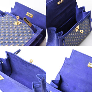 新品同様 超激レア エルメス HERMES ミニケリー 20 フクロウ Owl ドブリス パープル ⚪︎T ゴールド金具 外縫い 2WAY ショルダーバッグ 中古 4a008237