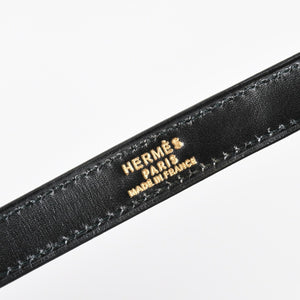 HERMES エルメス ケリー32 外縫い ブラック ⚪︎V刻印 ボックスカーフ ゴールド金具 ハンドバッグ 2WAY 美品 中古 4a008216