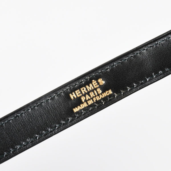HERMES エルメス ケリー32 外縫い ブラック ⚪︎V刻印 ボックスカーフ ゴールド金具 ハンドバッグ 2WAY 美品 中古 4a008216