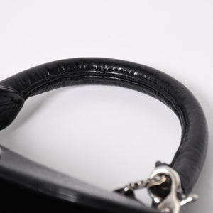 極美品 CHROME HEARTS クロムハーツ DOC ADAMS ドック アダムス 2WAYバッグ BSフレア装飾 ダガー レザー ブラック シルバー925 中古 4a008240