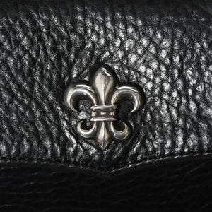 極美品 CHROME HEARTS クロムハーツ DOC ADAMS ドック アダムス 2WAYバッグ BSフレア装飾 ダガー レザー ブラック シルバー925 中古 4a008240