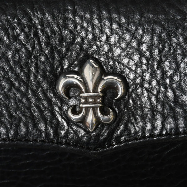 極美品 CHROME HEARTS クロムハーツ DOC ADAMS ドック アダムス 2WAYバッグ BSフレア装飾 ダガー レザー ブラック シルバー925 中古 4a008240