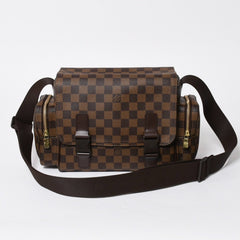 極美品 LOUIS VUITTON ルイヴィトン ダミエ リポーター メルヴィール ショルダーバッグ ブラウン 廃番 斜め掛け 鞄 N51126 中古 4a008269