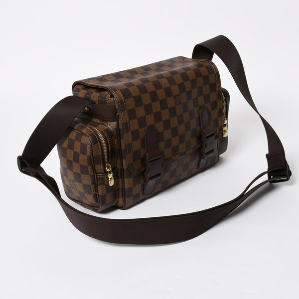 極美品 LOUIS VUITTON ルイヴィトン ダミエ リポーター メルヴィール ショルダーバッグ ブラウン 廃番 斜め掛け 鞄 N51126 中古 4a008269