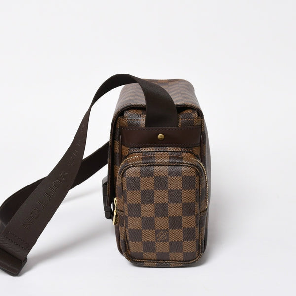極美品 LOUIS VUITTON ルイヴィトン ダミエ リポーター メルヴィール ショルダーバッグ ブラウン 廃番 斜め掛け 鞄 N51126 中古 4a008269