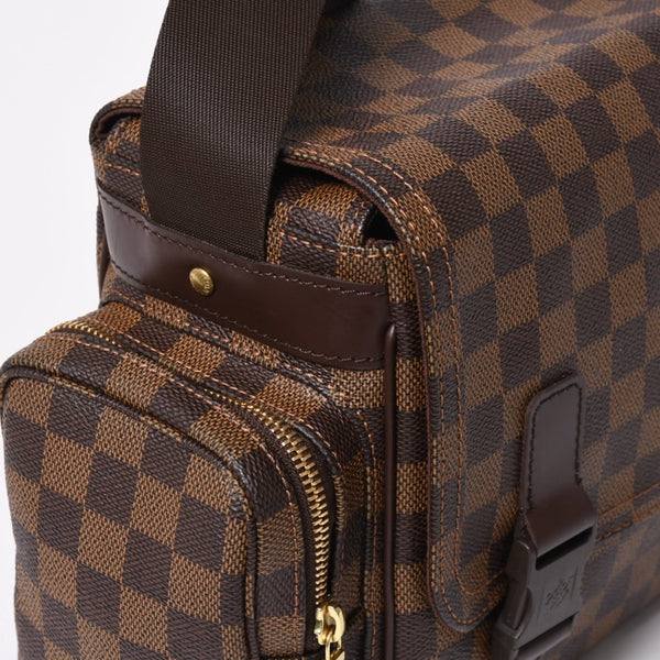 極美品 LOUIS VUITTON ルイヴィトン ダミエ リポーター メルヴィール ショルダーバッグ ブラウン 廃番 斜め掛け 鞄 N51126 中古 4a008269