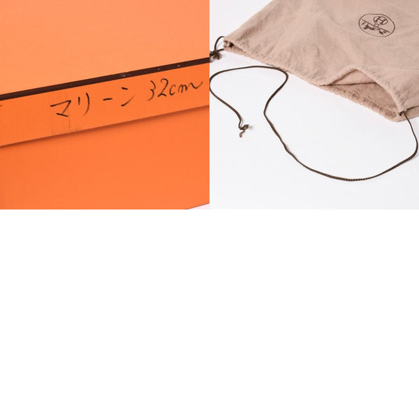 HERMES エルメス ケリー32 外縫い ネイビー ○X刻印 カーフスキン ゴールド金具 ハンドバッグ 2WAY 美品 中古4a008252