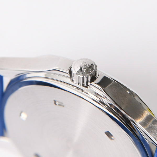 極美品 PATEK PHILIPPE パテック フィリップ アクアノート 腕時計 4960A-001 QZ ステンレススチール ブルー文字盤 日本限定 中古 4a008254