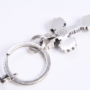 CHROME HEARTS クロムハーツ キーチャーム XSフィリグリークロスウィズスプリット シルバー925 美品 中古 4a008256
