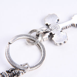 CHROME HEARTS クロムハーツ キーチャーム XSフィリグリークロスウィズスプリット シルバー925 美品 中古 4a008256