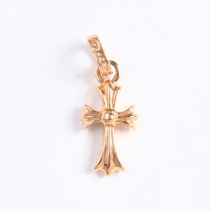 極美品 CHROME HEARTS クロムハーツ 22k CHクロス ベビーファット チャーム ペンダントトップ 重量約2.78g ゴールド ダイヤモンド 2004 22k刻印 中古 4a007281
