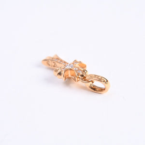 極美品 CHROME HEARTS クロムハーツ 22k CHクロス ベビーファット チャーム ペンダントトップ 重量約2.78g ゴールド ダイヤモンド 2004 22k刻印 中古 4a007281